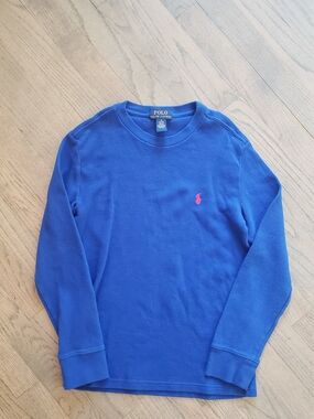 Polo Ralph Lauren Long Sleeve Thermal Tee - Royal Blue Boys M (10-12)